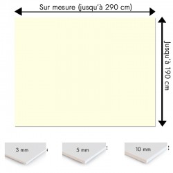 Plaque PVC Blanc cassé sur mesure - Signalétique, affichage et décoration