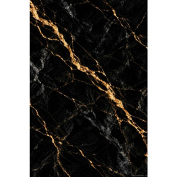 Motif marbre noir et jaune doré en panneau décoratif