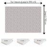 Plaque PVC motif cubes géométriques en 3D sur mesure