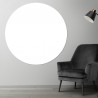 Plaque PVC ronde blanche sur mesure
