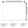Plaque PVC blanche sur mesure