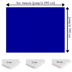 Plaque PVC Bleu royal sur mesure - Signalétique, affichage et décoration