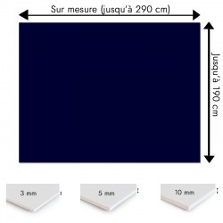 Plaque PVC Bleu foncé sur mesure - Signalétique, affichage et décoration