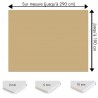 Plaque PVC Beige sur mesure - Signalétique, affichage et décoration