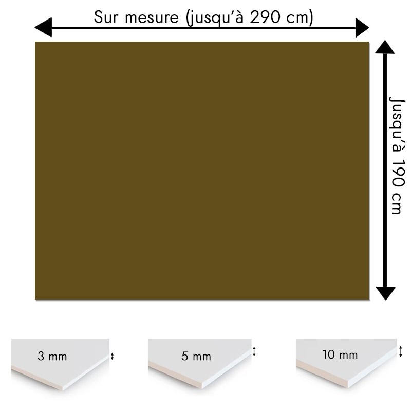 Plaque PVC Bronze sur mesure - Signalétique, affichage et décoration Plaque PVC Bronze sur mesure - Signalétique, affichage et décoration