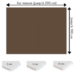 Plaque PVC Cacao sur mesure - Signalétique, affichage et décoration