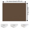 Plaque PVC Cacao sur mesure - Signalétique, affichage et décoration