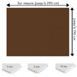 Plaque PVC Chocolat sur mesure - Signalétique, affichage et décoration