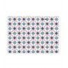 Plaque PVC motif carrelage floral géométrique