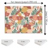 Plaque PVC motif fleurs tropicales