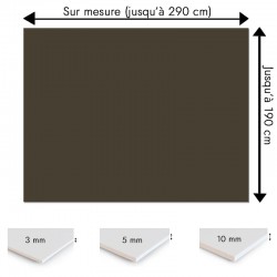 Plaque PVC Taupe sur mesure - Signalétique, affichage et décoration