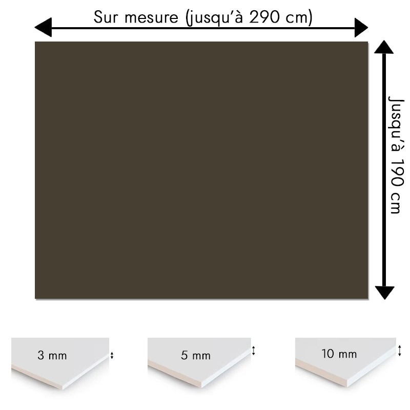 Plaque PVC Taupe sur mesure - Signalétique, affichage et décoration Plaque PVC Taupe sur mesure - Signalétique, affichage et décoration