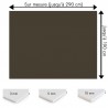 Plaque PVC Taupe sur mesure - Signalétique, affichage et décoration