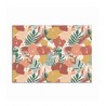 Plaque PVC motif fleurs tropicales