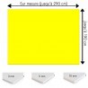 Plaque PVC ﻿Jaune sur mesure - Signalétique, affichage et décoration