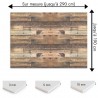 Plaque PVC motif bois rustique