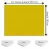 Plaque PVC Jaune banane sur mesure - Signalétique, affichage et décoration