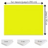 Plaque PVC Jaune canari sur mesure - Signalétique, affichage et décoration