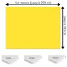 Plaque PVC Jaune impérial sur mesure - Signalétique, affichage et décoration