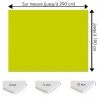 Plaque PVC Jaune moutarde sur mesure - Signalétique, affichage et décoration