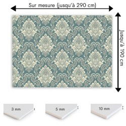 Plaque PVC motif damas classique