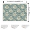 Plaque PVC motif damas classique