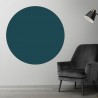 Plaque PVC ronde Bleu pétrole sur mesure - Signalétique et décoration