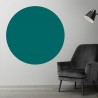 Plaque PVC ronde Bleu vert sur mesure - Signalétique et décoration