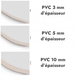 Plaque PVC ronde Bleu vert sur mesure - Signalétique et décoration