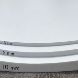 Plaque PVC ronde Bleu vert sur mesure - Signalétique et décoration