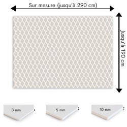 Plaque PVC motif treillis ondulés