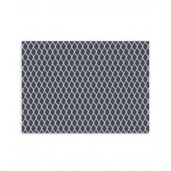Plaque PVC motif treillis ondulés bleu