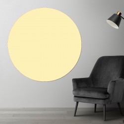 Plaque PVC ronde blanc crème sur mesure - Signalétique et décoration
