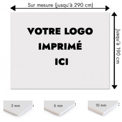 Plaque PVC sur mesure avec votre logo