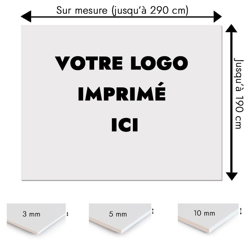 Plaque PVC sur mesure avec votre logo Plaque PVC sur mesure avec votre logo