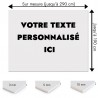 Plaque PVC sur mesure avec votre texte personnalisé