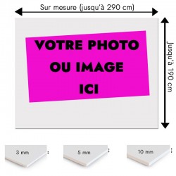 Plaque PVC sur mesure avec votre image, votre photo