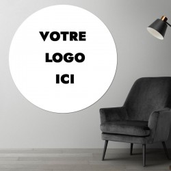 Plaque PVC ronde sur mesure avec votre logo