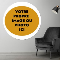 Plaque PVC ronde sur mesure avec votre image, votre photo