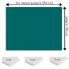 Plaque PVC bleu vert sur mesure - Signalétique, affichage et décoration