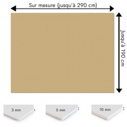 Plaque PVC marron clair sur mesure - Signalétique, affichage et décoration