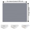 Plaque PVC gris argent sur mesure - Signalétique, affichage et décoration