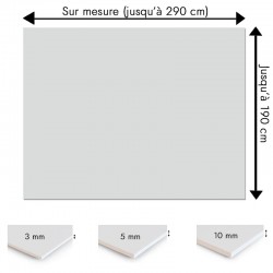 Plaque PVC gris clair sur mesure - Signalétique, affichage et décoration