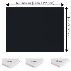 Plaque PVC gris foncé sur mesure - Signalétique, affichage et décoration