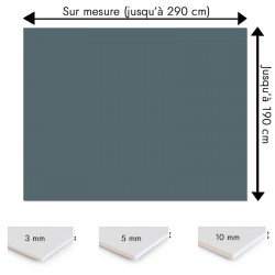 Plaque PVC gris bleu sur mesure - Signalétique, affichage et décoration