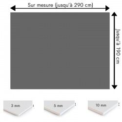 Plaque PVC gris plomb sur mesure - Signalétique, affichage et décoration