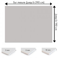 Plaque PVC gris urbain sur mesure - Signalétique, affichage et décoration