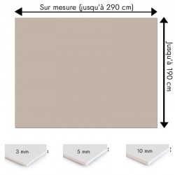 Plaque PVC gris sable sur mesure - Signalétique, affichage et décoration