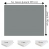 Plaque PVC gris titane sur mesure - Signalétique, affichage et décoration