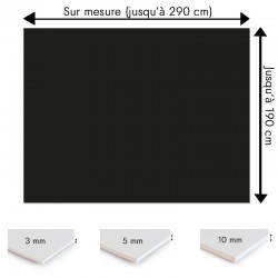 Plaque PVC noir corbeau sur mesure - Signalétique, affichage et décoration